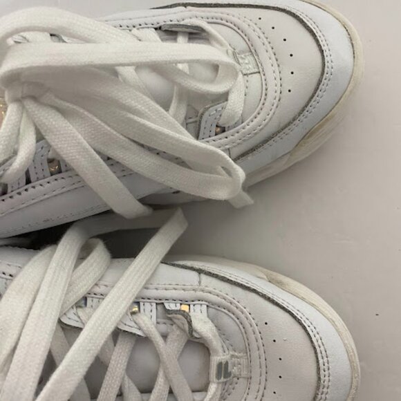 Fila White Iridescent Holographic Disruptor 2 Premium Women’s Sneakers Size 8.5 - Picture 16 of 16